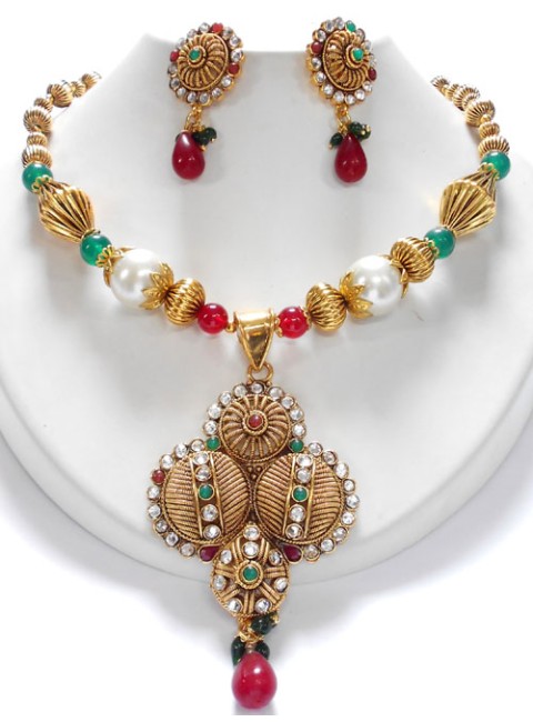 Polki Necklace Set